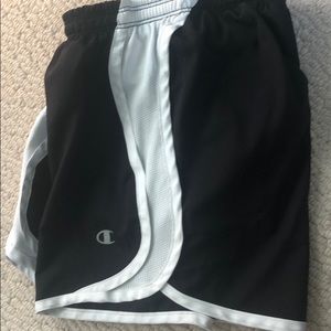 Black and White champion shorts